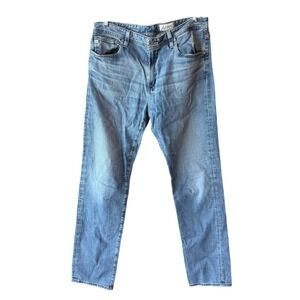 AG Mens Everett Slim Straight Japanese Denim Jeans Blue Size 36x34